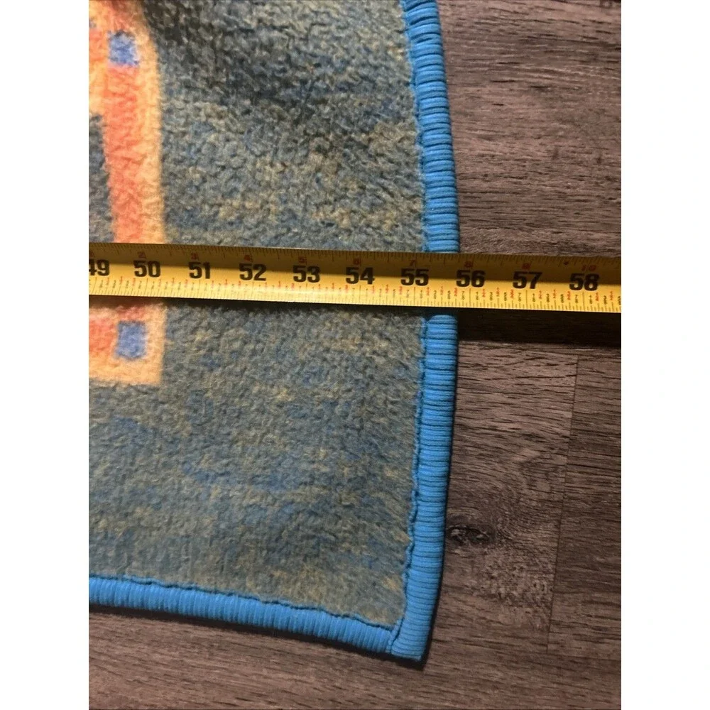 VTG 80s San Marcos Blanket 55x72 Southwestern Pottery Country Western Colorful